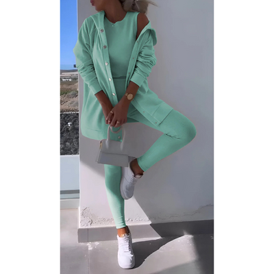 Bequemes Dreiteiliges Lounge Set Für Damen | Leicht