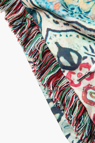 Greta | Verspieltes Zweiteiler-Set mit Boho-Print & Fransen