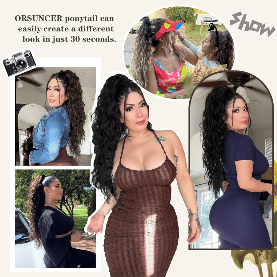 GlamZopf™ Natürlicher Nahtloser Pferdeschwanz