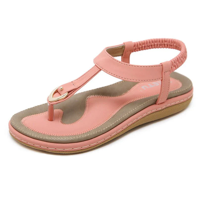 Flache Freizeitsandalen für Damen | Leicht