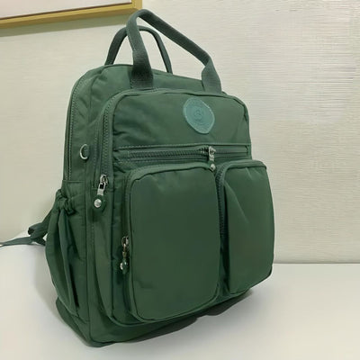 Gepolsterter Damen Rucksack Mit Seitentaschen | Mit Reißverschluss