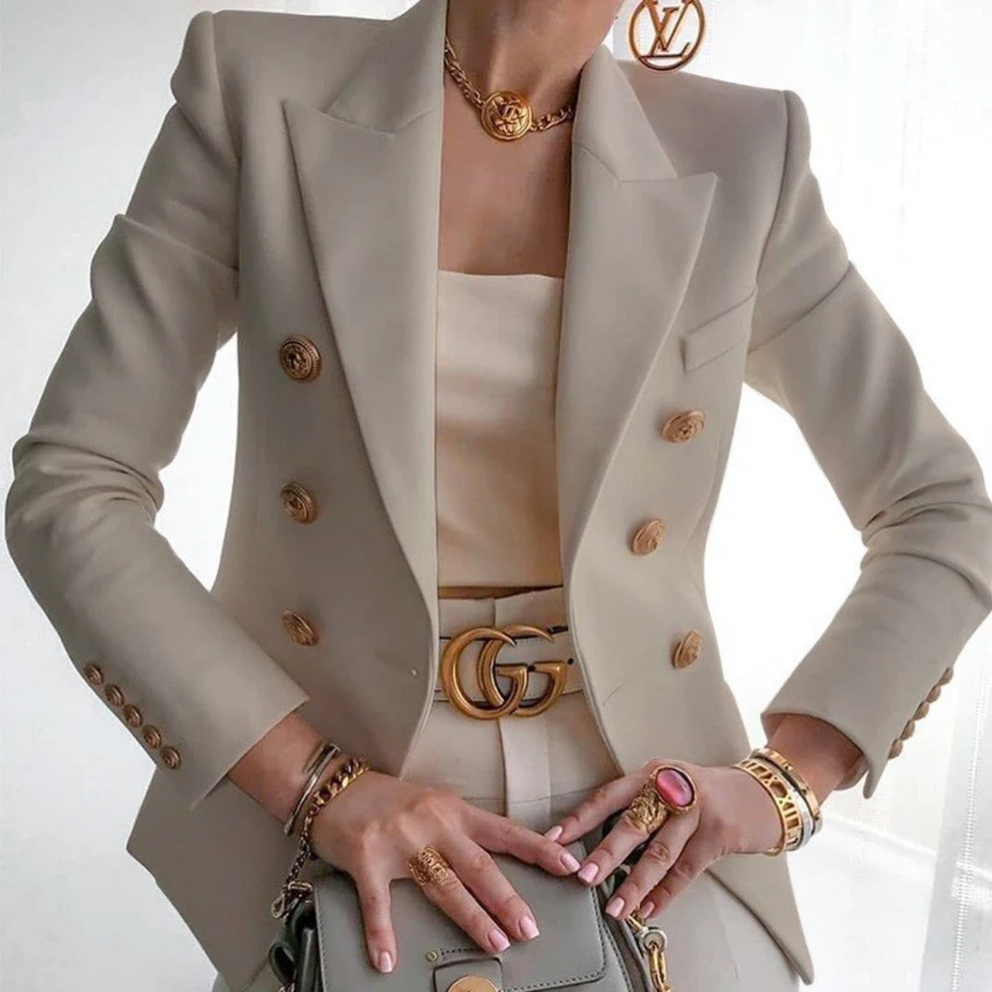 Vanessa - Eleganter Baumwoll-Luxus-Blazer für Damen