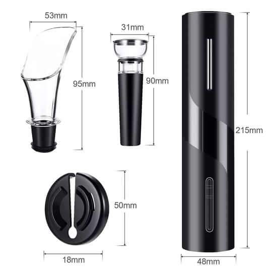 VinoLift Elektrisches Weinöffnerset – Mühelose Korkentfernung