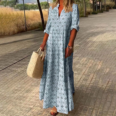 Bequemes Boho Maxikleid