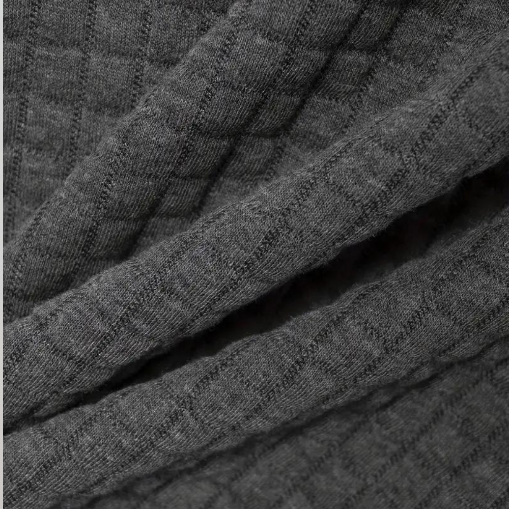 Liam | Waffelstrick-Poloshirt mit auffälliger Kontrastfarbe