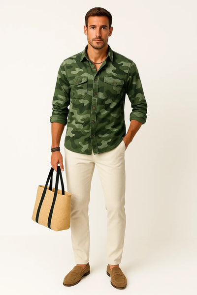 Sommer Camouflage Herrenjacke