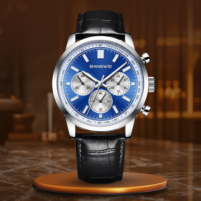 Alfred® | Militär Sport Casual Leder Quarz Uhr