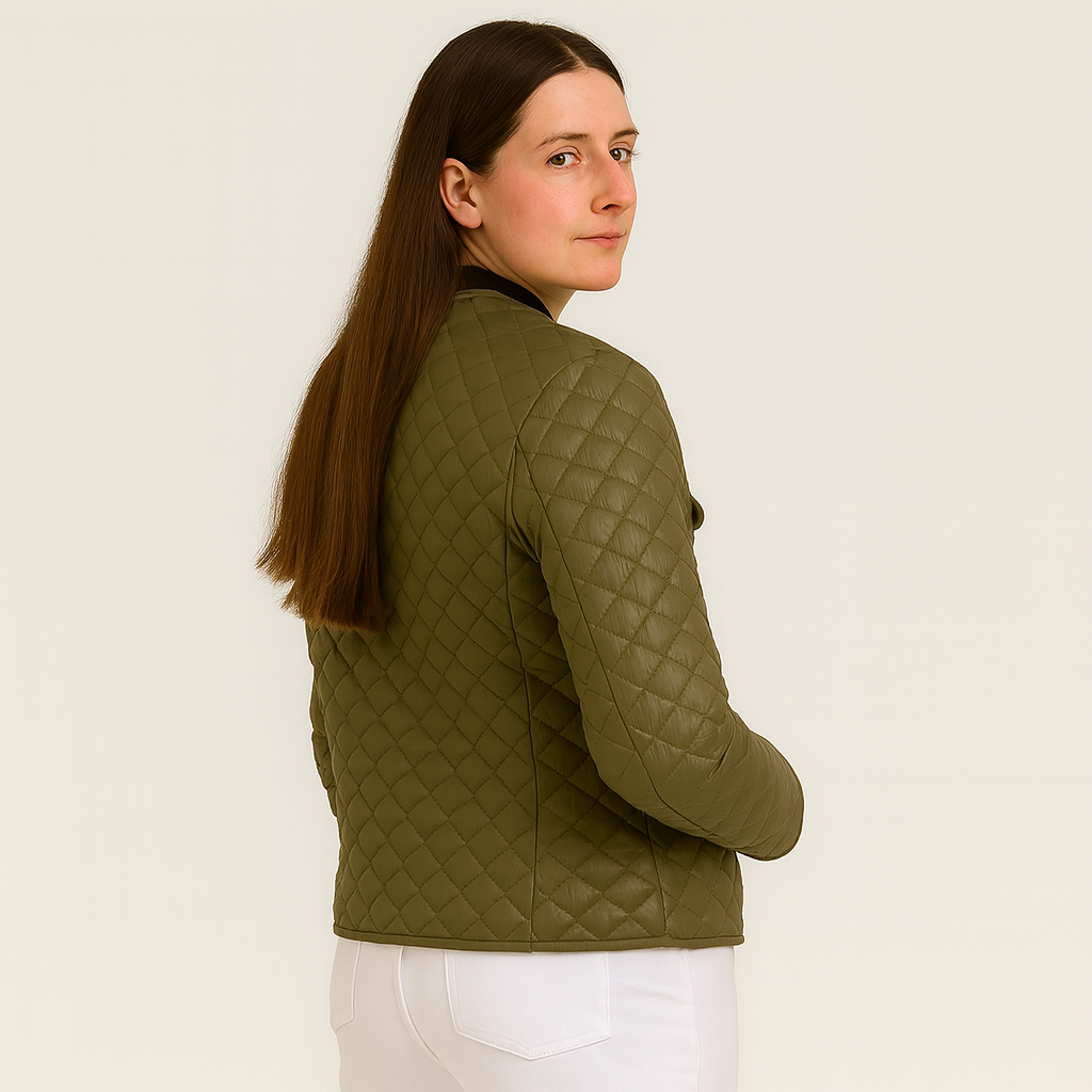 Renate | Steppmantel mit Knopfleiste für Damen