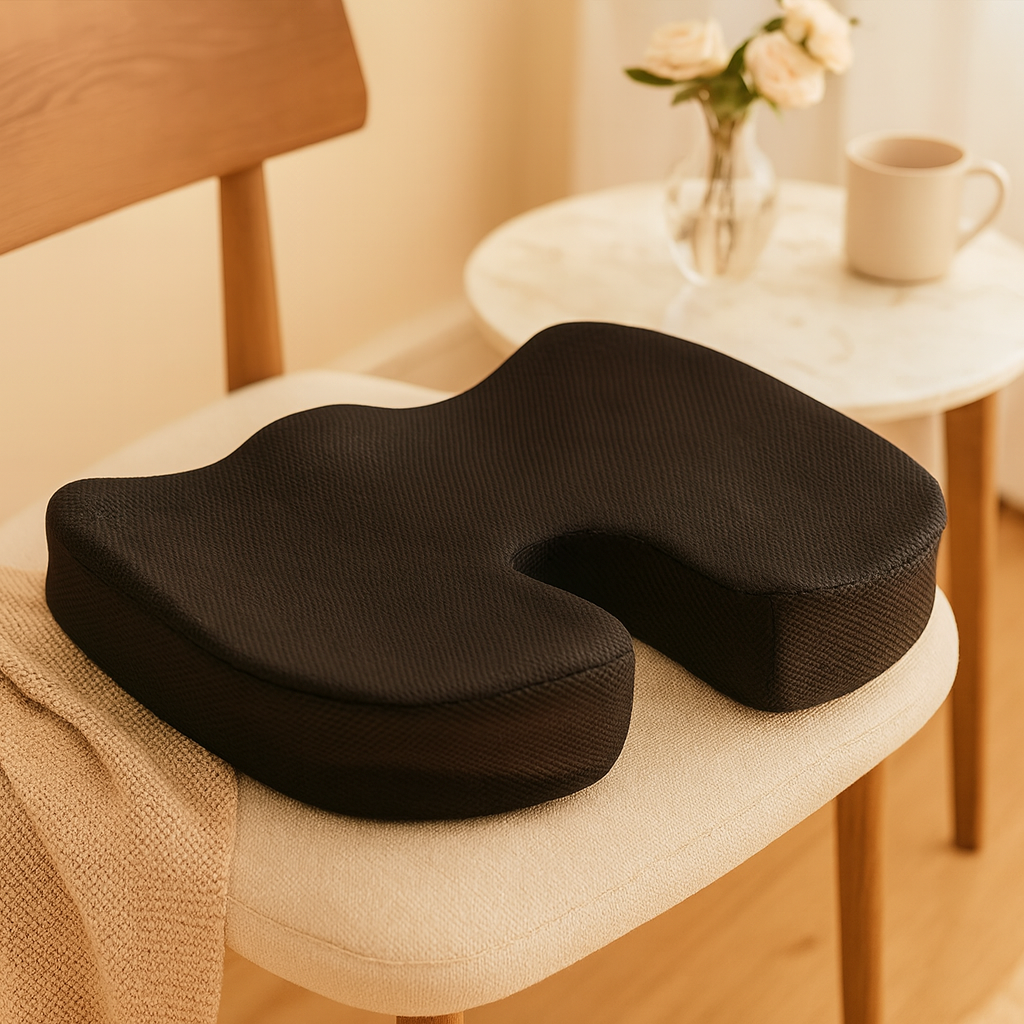 OrthoCool | Ergonomisches Memory Foam Sitzkissen mit U-Form Design