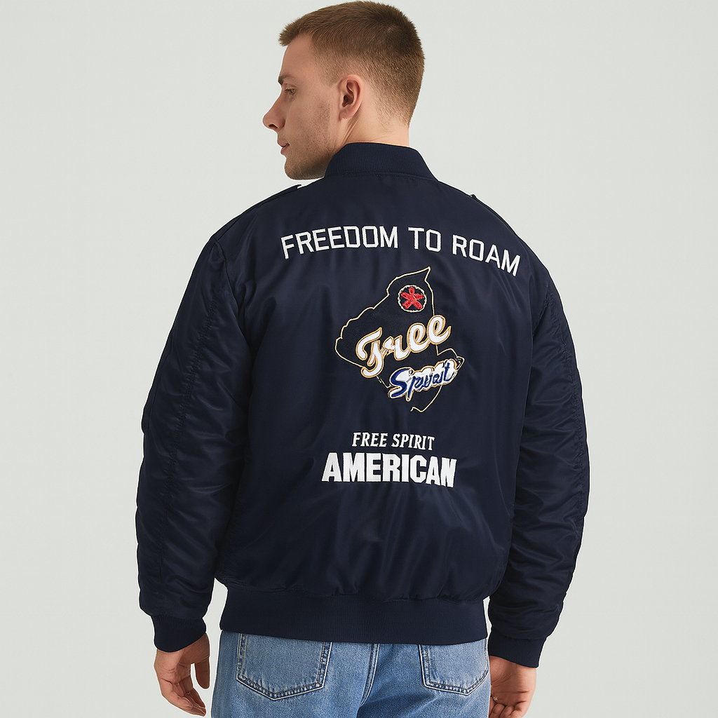 Lässige Piloten-Bomberjacke für Herren