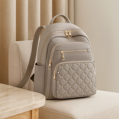 Rucksack im lässigen Stil mit großem Fassungsvermögen – leicht und robust mit verstellbarem Riemen und mehreren Taschen