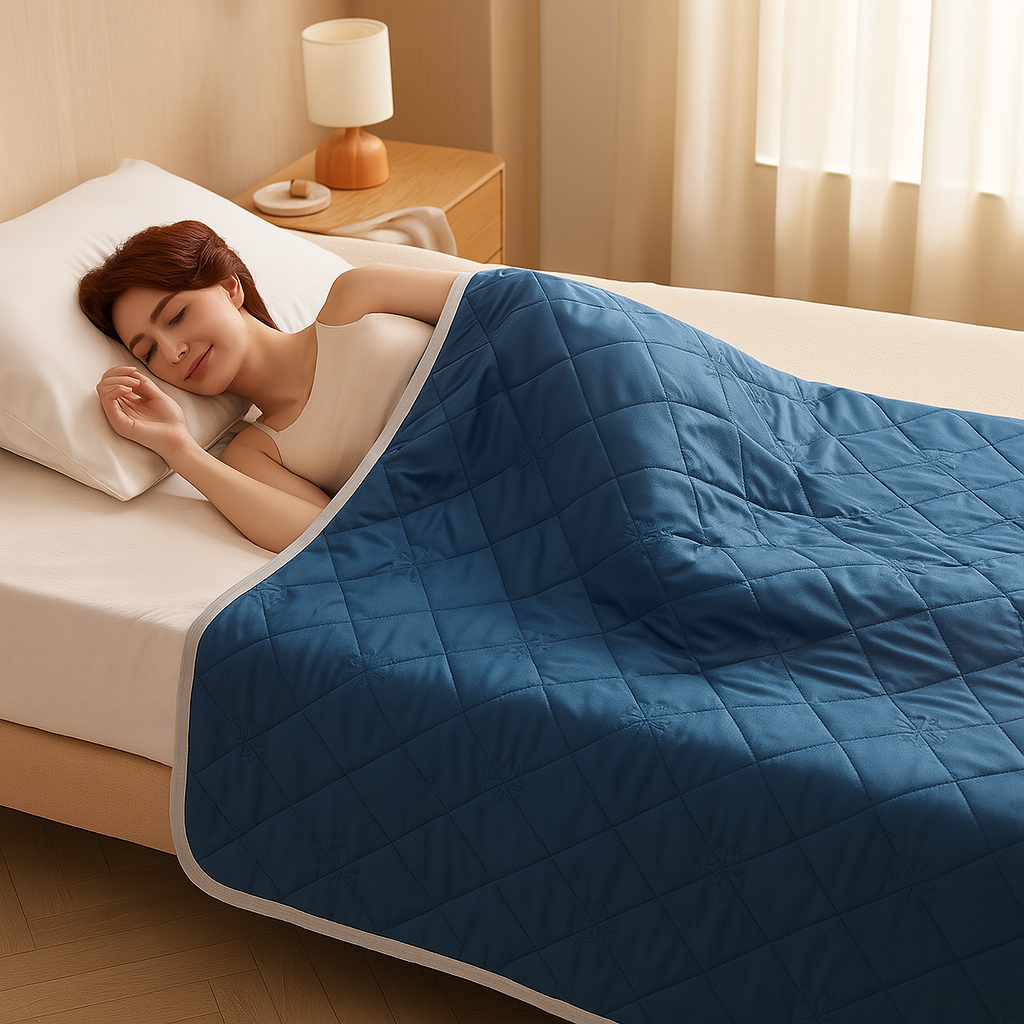 Große Kühldecke für Personen, die im Schlaf schwitzen – Doppelseitig, weich und leicht