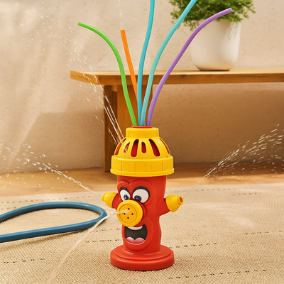Hydranten-Sprinkler für Kinder – Drehendes Wasserspielzeug für Wasserspiele im Garten