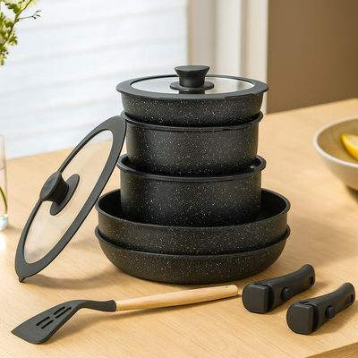 Cuisar | 5-teiliges Keramik-Antihaft-Kochgeschirr-Set