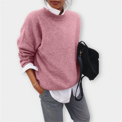 Klassischer Senfgelber Strickpullover – Mühelose Eleganz