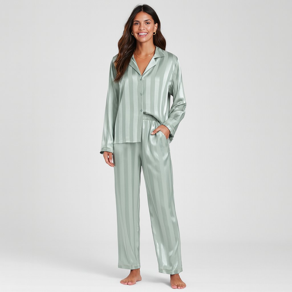 Shubo – Bequemer Damen-Pyjama für entspanntes Schlafen und Entspannen