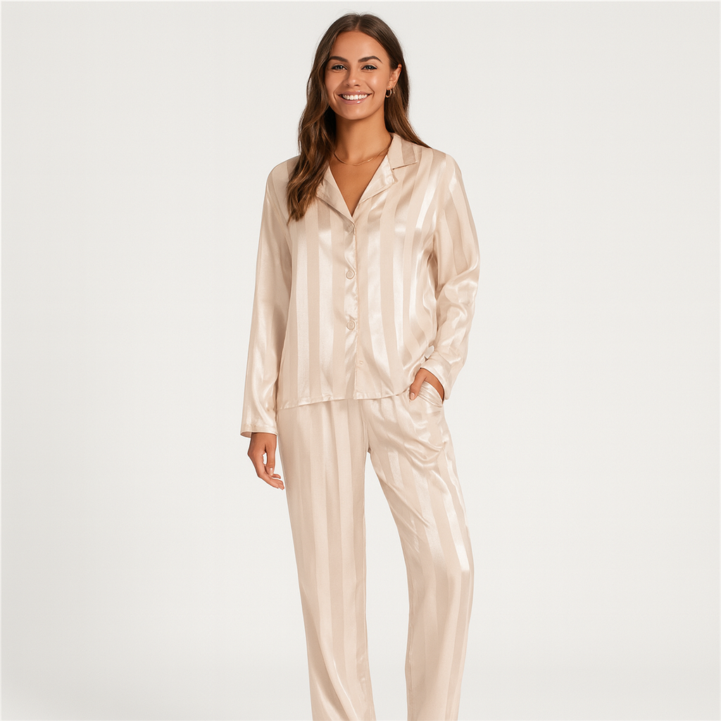 Shubo – Bequemer Damen-Pyjama für entspanntes Schlafen und Entspannen