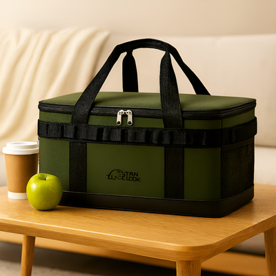 Isolierte Kühltasche mit großem Fassungsvermögen – Tragbarer Wärmespeicher für Camping und Wandern