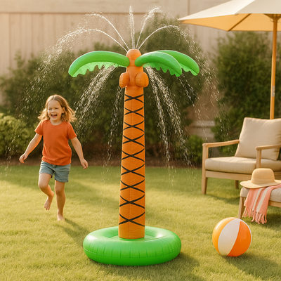 Aufblasbarer Gartensprinkler – Wasserspielzeug im Baum-Stil