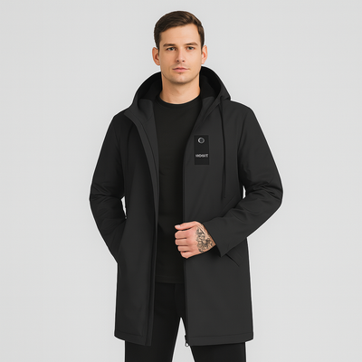 Liam Herren-Softshelljacke – Minimalistischer Kapuzenmantel mit Reißverschluss