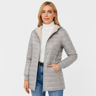 Norah Wintermantel mit Fleecefutter – Mit Kapuze und ultrabequem