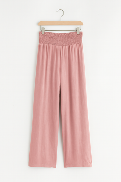Weite Hose mit elastischem Bund