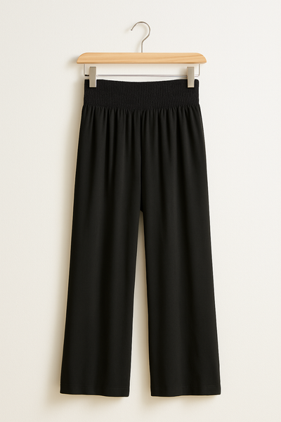 Weite Hose mit elastischem Bund