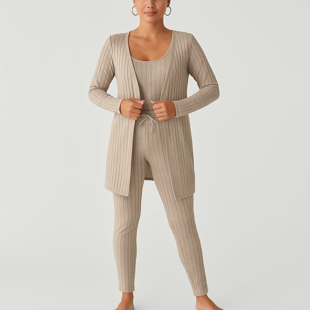 Damen Stilvolles Pyjama- & Lounge-Set – Weich & Bequem für Schlaf & Freizeit