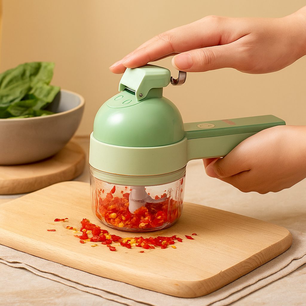 PrepMate – 4-in-1 manueller Küchenvorbereitungshersteller