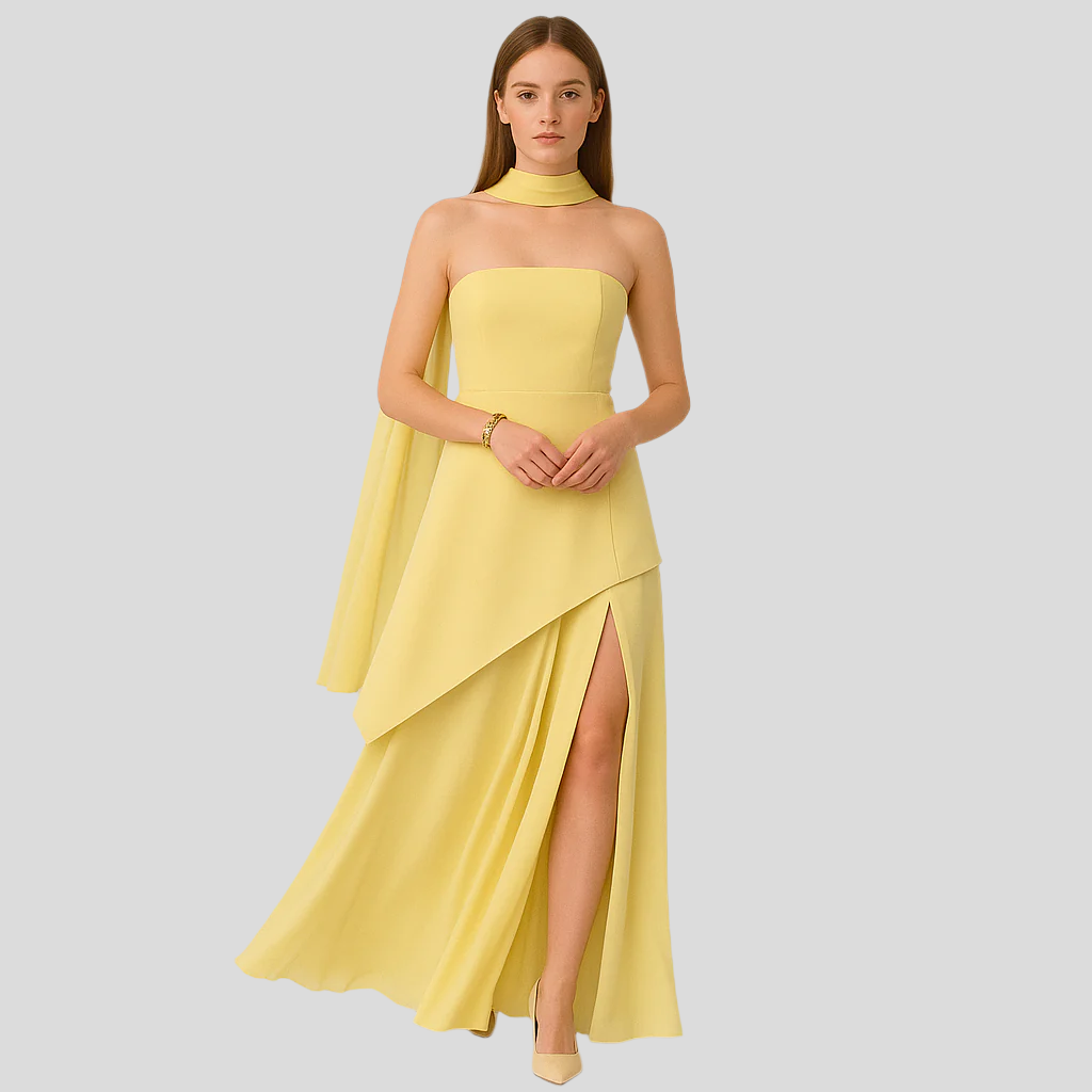 Aurora trägerlose asymmetrische Abendkleidung – Elegantes formelles Kleid