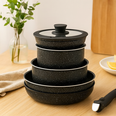 Cuisar | 5-teiliges Keramik-Antihaft-Kochgeschirr-Set