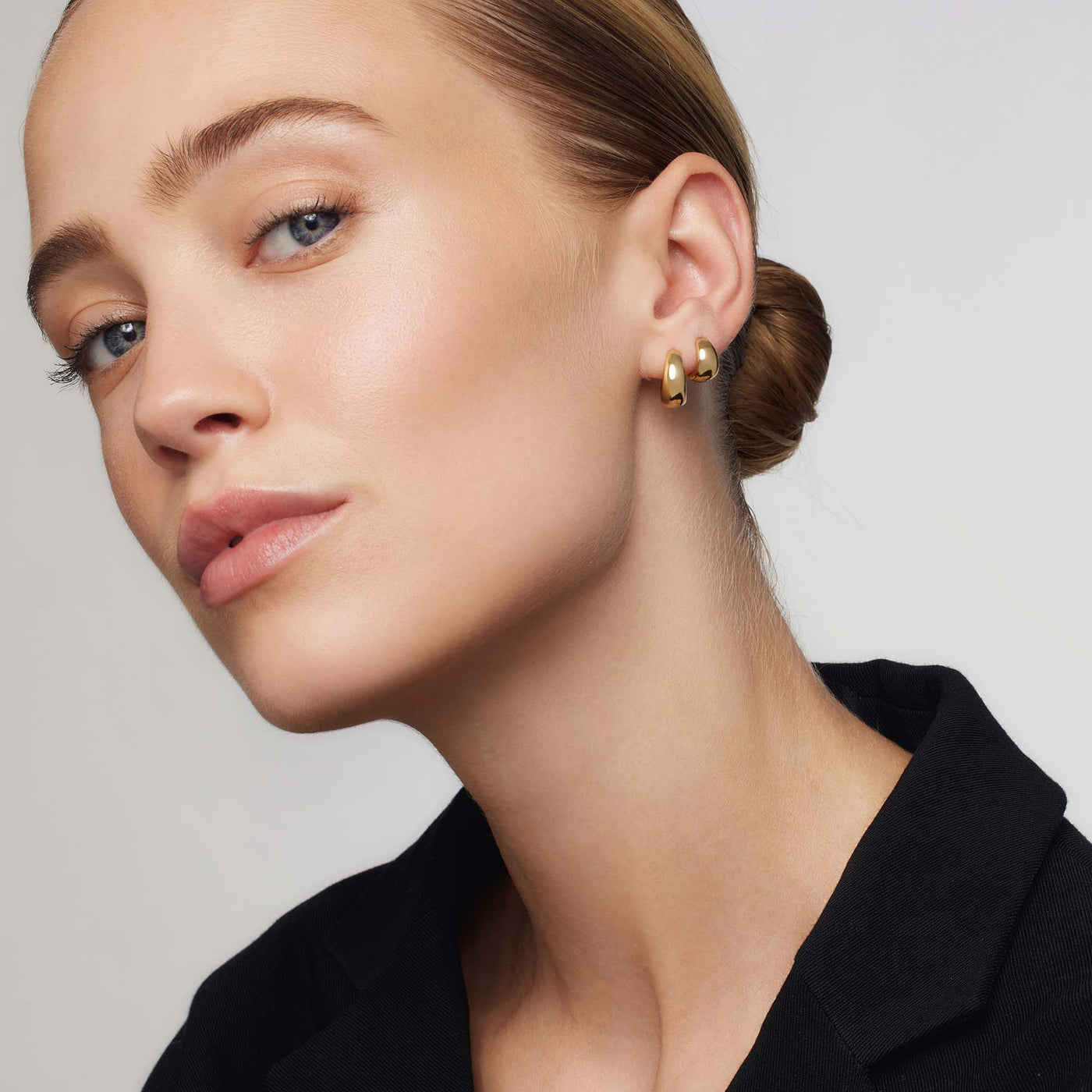 Gold Rue Mini Hoop Earrings