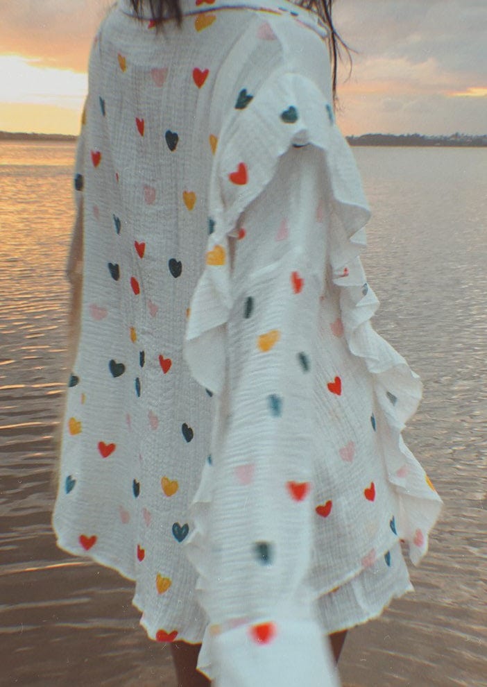 Amira | Herz-Print Zweiteiler-Set – Perfekt für entspannte Sommertage