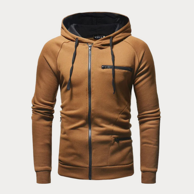 Zip-Up Jacke mit Kapuze für Herren