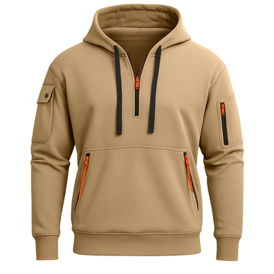 Halfzip Hoodie für Herren – entspannter und stylischer Freizeitpullover