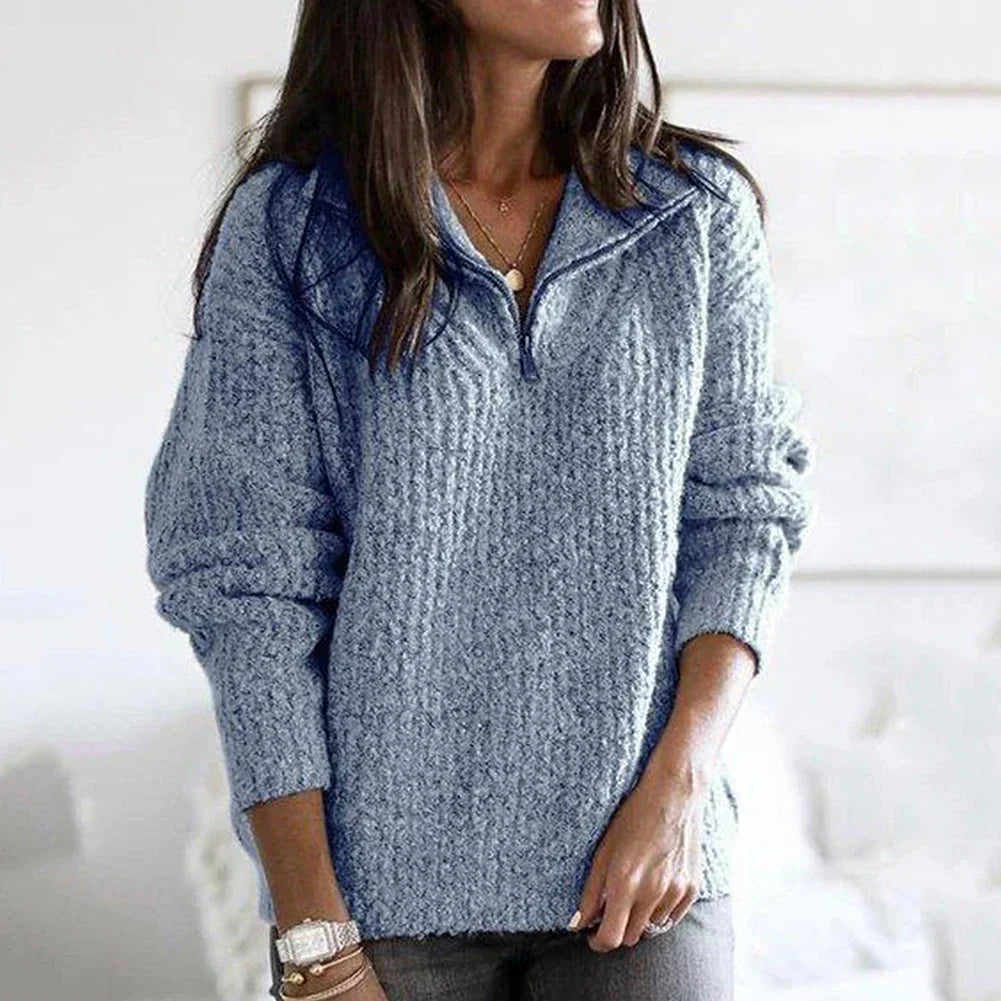 Stilvolle Pullover mit Reissverschluss