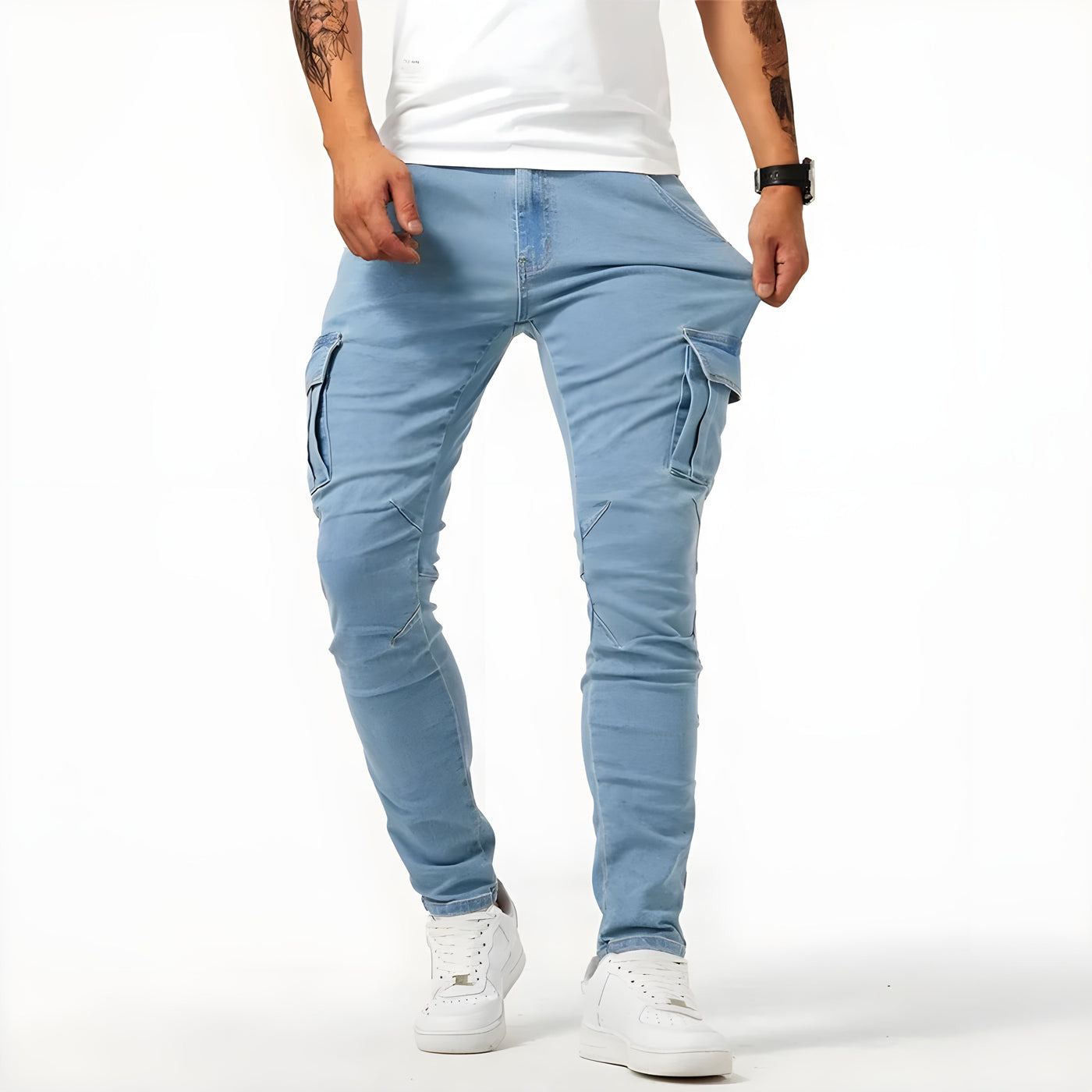 Samuel™ | Stretch Denim Cargo-Hose