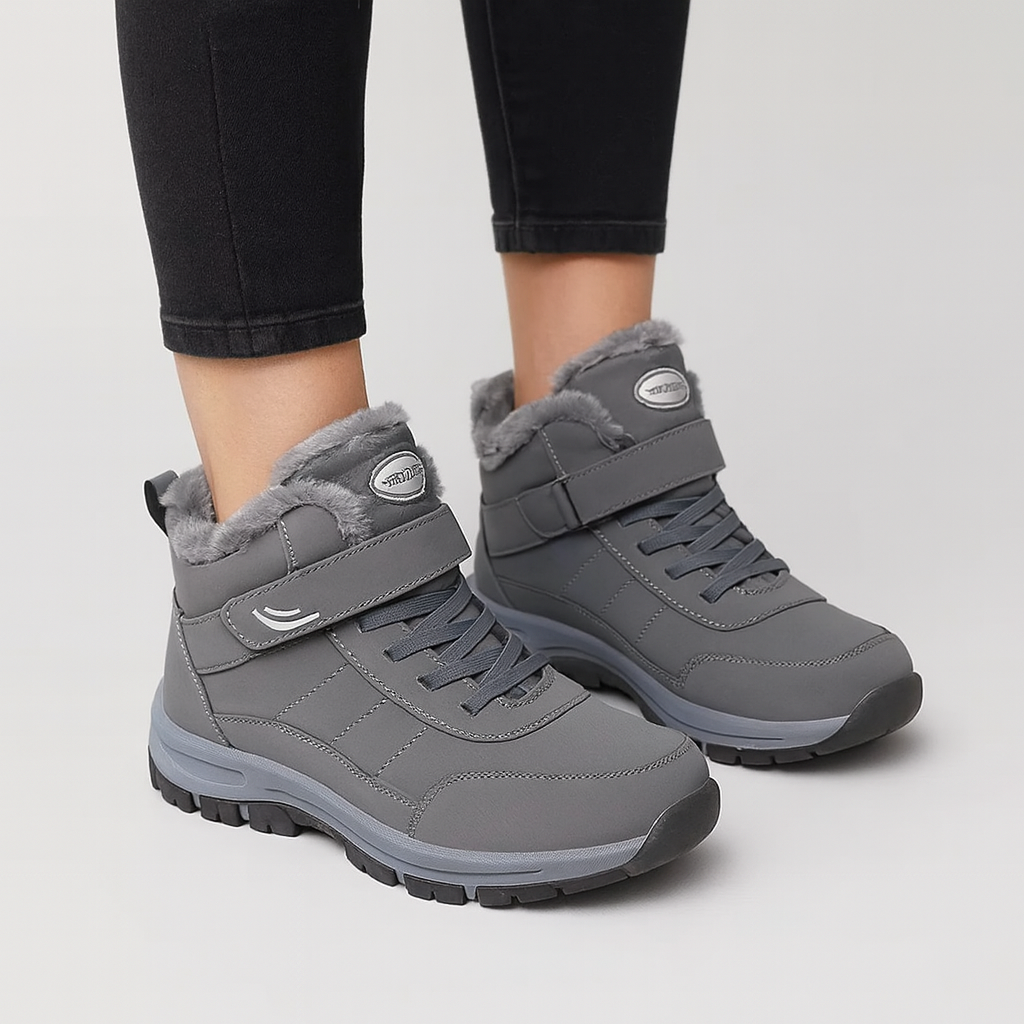 Ivy | Plüschgefütterte Winter-High-Top-Schneesneaker für Damen