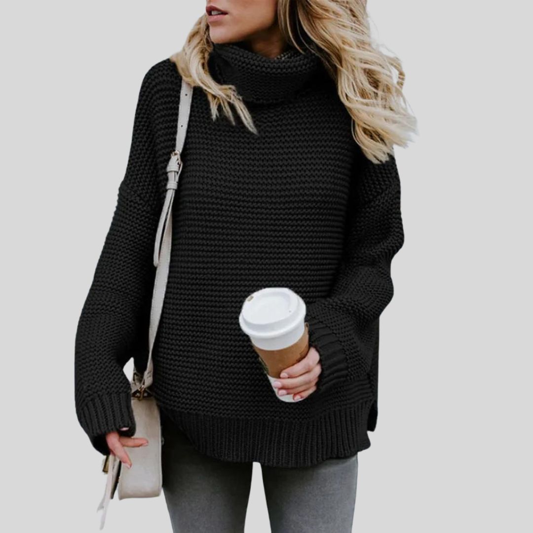 Kia - Grobstrick-Pullover mit Rollkragen