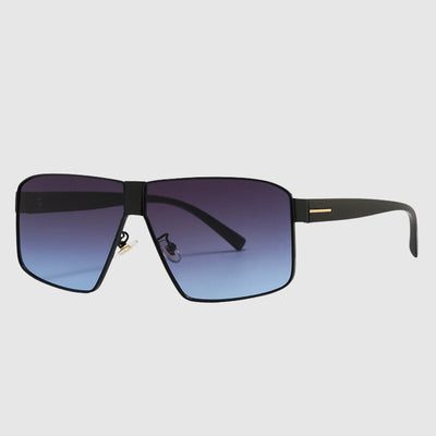 Quadratische Unisex Sonnenbrille mit Verlaufsgläsern