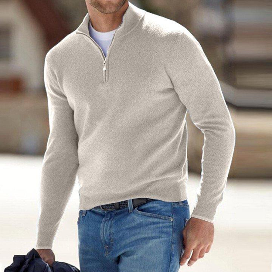 Pullover Herren Weste | Reißverschluss Freizeitmode