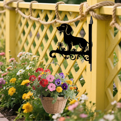 Dachshund Metall Pflanzständer zum Hängen
