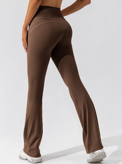 Elora | High-Waist Flare Leggings mit Crossover-Bund