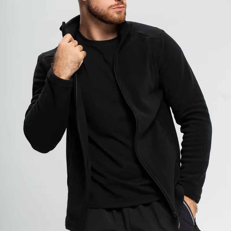 Herren weiche und warme Fleecejacke Aliams