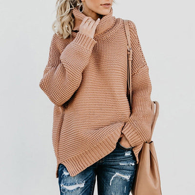 Kia - Grobstrick-Pullover mit Rollkragen