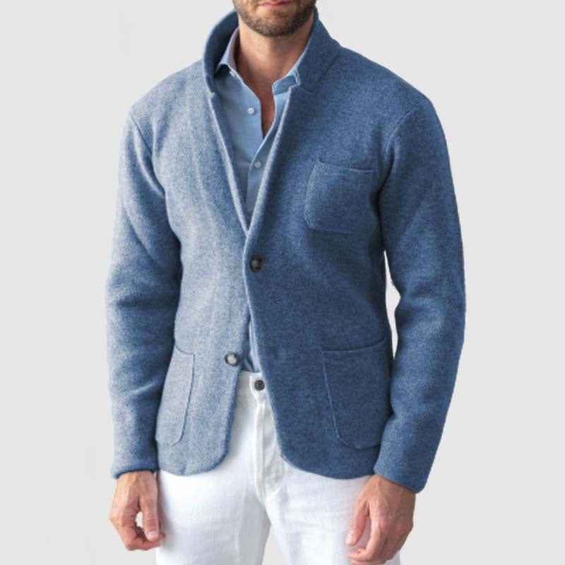Herren Cardigan mit Eleganter Schnittführung und praktischen Taschen Aliams