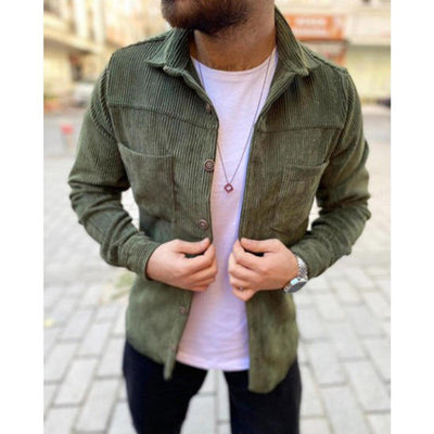 Herren lässige Cordjacke Aliams