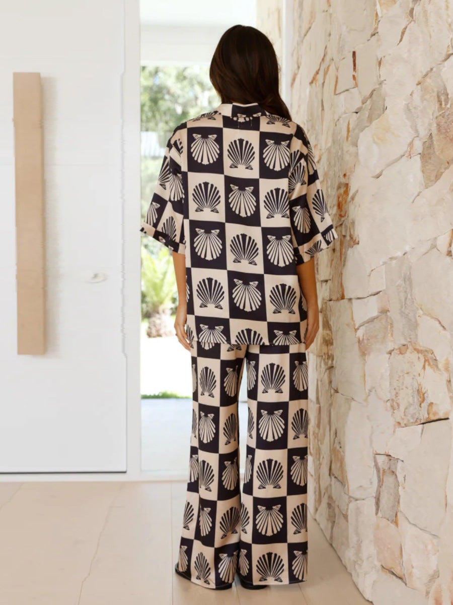 Wendelin | Schickes zweiteiliges bedrucktes Co-Ord Set