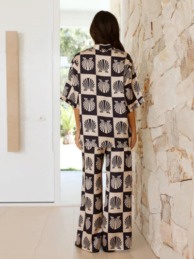 Wendelin | Schickes zweiteiliges bedrucktes Co-Ord Set