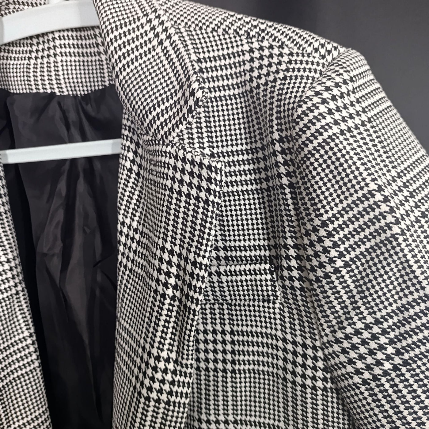 Herren eleganter Baumwoll-Blazer mit Hahnentrittmuster Aliams